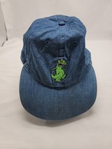 Nickelodeon Rugrats Reptar Blue Denim Jean Hat Cap 2018 Viacom OSFM Cartoon Dad  - $14.84