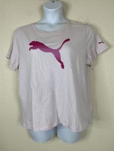 NWT Puma Womens Plus Size 2X Lavender Logo Graphic T-shirt Short Sleeve - £6.55 GBP