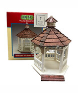 2002 Lemax Wooden Gazebo- Round #24817A Vintage - $211.11 MXN