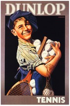 Poster decoration.Room Interior art design.ball happy Tennis boy.7577 - £12.94 GBP+