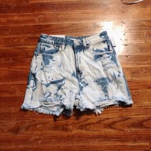 BP Blue Bleached Washed Jean Shorts Women Distressed Size 26 - $16.25