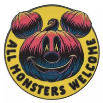 Disney Halloween All Monsters Welcome Mickey Mouse Jack-o&#39;-Lantern pin - £9.34 GBP