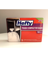 Hefty Trash Compactor Bags with Twist Ties, 5 Count of 18 GAL Bags, 1 Box - €21,70 EUR