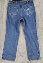 Carhartt Jeans Mens 34 X 30 Blue Denim Relaxed Fit Grunge Outdoor Workwe... - $45.53