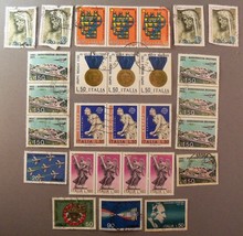Lot of 26 Italian Stamps- Used - $19.79