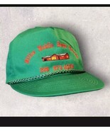 Vtg Trucker Hat W/ Rope Snapback Funny Cap Hat Green Red Moble Home Park... - $533.43 MXN