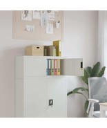 vidaXL File Cabinet Light Grey Powder-coated Steel Medium Locks - $12,377.16 MXN
