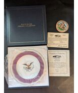Abraham Lincoln Dessert Plate Woodmere White House Collection Certificat... - $599.74 MXN