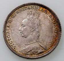 1888 Grande-Bretagne 4 Pence Pièce Argent Km#772 Hors-Circulation - $3,245.64 MXN