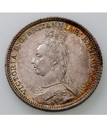 1888 Grande-Bretagne 4 Pence Pièce Argent Km#772 Hors-Circulation - $3,265.81 MXN