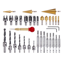 34-Pack Woodworking Chamfer Drilling Tool, 6Pcs Countersink Drill Bits, ... - £31.91 GBP