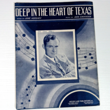 Vintage Sheet Music Deep In The Heart Of Texas 1941 Don Swander June Hershey - £7.90 GBP