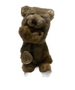 Retired Boyd&#39;s Bears Plush-Matthew H Bear- Wolf Outfit- w Tags! &amp; Stand - $12.82