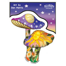 Mosaic Double  Mushroom Outside Window Sticker     NEW   Car Decal - $5.99