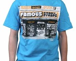 Famous Stars &amp; Straps Mens Bodega Corner Grocery Store Turquoise T-Shirt - £25.10 GBP