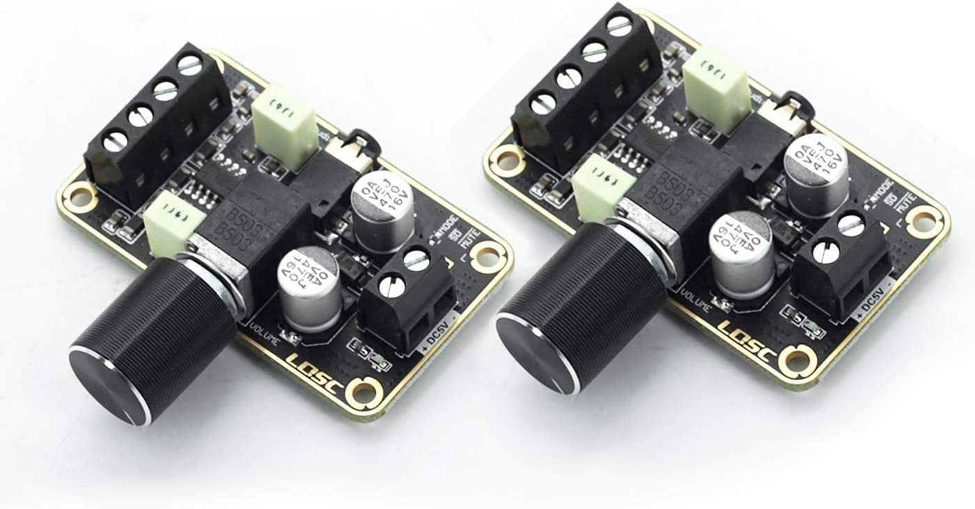 Devmo 2 Pcs Audio Amplifier Board,5W+5W Mini Amplifier Board Pam8406 Dc 5V - $35.99