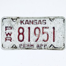  United States Kansas Permanent Power Unit License Plate PWR 81951 - £14.91 GBP