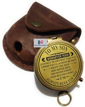 NauticalMart Brass Compass Gift to My Son Compass,My Son,to My Son,Son f... - $39.00
