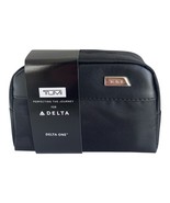 Tumi Amenity Toiletry Case Zippered Soft Shell Black Nylon Delta One New - $36.13 CAD