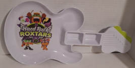Hard Rock Cafe Roxtars Guitar Plate Collectible Dipping Tray Melamine 2014 - £12.96 GBP