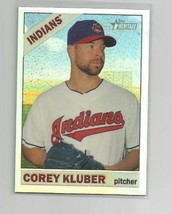 Corey Kluber (Cleveland) 2015 Topps Heritage Chrome Refractor Card #THC-484 #435 - £7.46 GBP