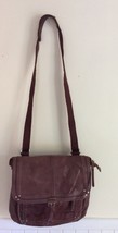 The Sak Ventura Convertible Backpack Dark Brown Leather Crossbody Bag U5 - $24.74