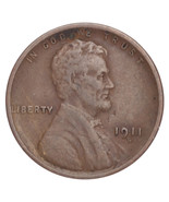 1911-S Lincoln Blé Cents 1C Penny (Fin , F État) - €56,57 EUR