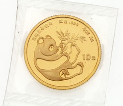 1984 1/10 Oz. .999 Gold Mint Sealed China Panda BU Condition - £232.59 GBP
