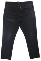Lucky Brand 410 Jeans Mens Measured 36x31 Black Straight Leg Athletic Fi... - $21.19