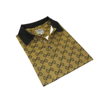 Men Sports Shirt DE-NIKO Short Sleeves Soft Modal Fashion Polo Shirt G1121 Gold image 2