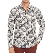 Hugo Boss Men&#39;s Long Sleeve Ermo Fairgrounds Print Shirt Casual Slim Fit... - £63.16 GBP