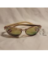 Pirahna Premium All Natural Bamboo Temple Womens Sunglasses Mirrored 60130 - £10.65 GBP