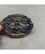 Vintage US Navy Belt Buckle USN Submarine Silent Service Enamel - €29,53 EUR