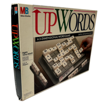 UpWords 3 Dimenstional Word Game By Milton Bradley Vintage 1988 Very Nice  - $11.06