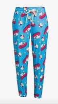 Ladies Sleep Jogger Peanuts Snoopy Woodstock Blue Charlie Brown Small NEW W TAGS - £12.63 GBP