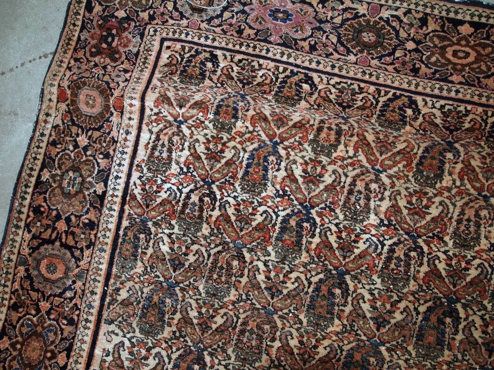 Handmade antique Oriental rug 4.2' x 6.3' (128cm x 192cm) 1900s - 1B794 Item image 5