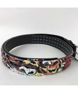 Belt Printed Tiger Face Mens Womens Unisex Removable Buckle S 30-32 rocker - $12.85