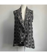 Anthropologie Moth Draped Jacquard Wool Blend Duster Vest Sweater XS Small - £22.93 GBP