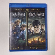 Harry Potter Double Feature The Deathly Hallows Part 1 &amp; 2 Blu Ray 4 Disc Ed - £6.69 GBP
