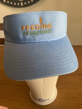 Feeding The Gulf Coast Visor Light Blue And Orange Quake City Caps - £6.33 GBP