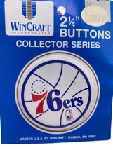 Wincraft 76ers Pin Vintage Made in USA Deadstock 2 1/4&quot;  NEW Philadelphia - £22.30 GBP