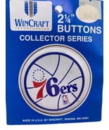 Wincraft 76ers Pin Vintage Made in USA Deadstock 2 1/4&quot;  NEW Philadelphia - £21.89 GBP