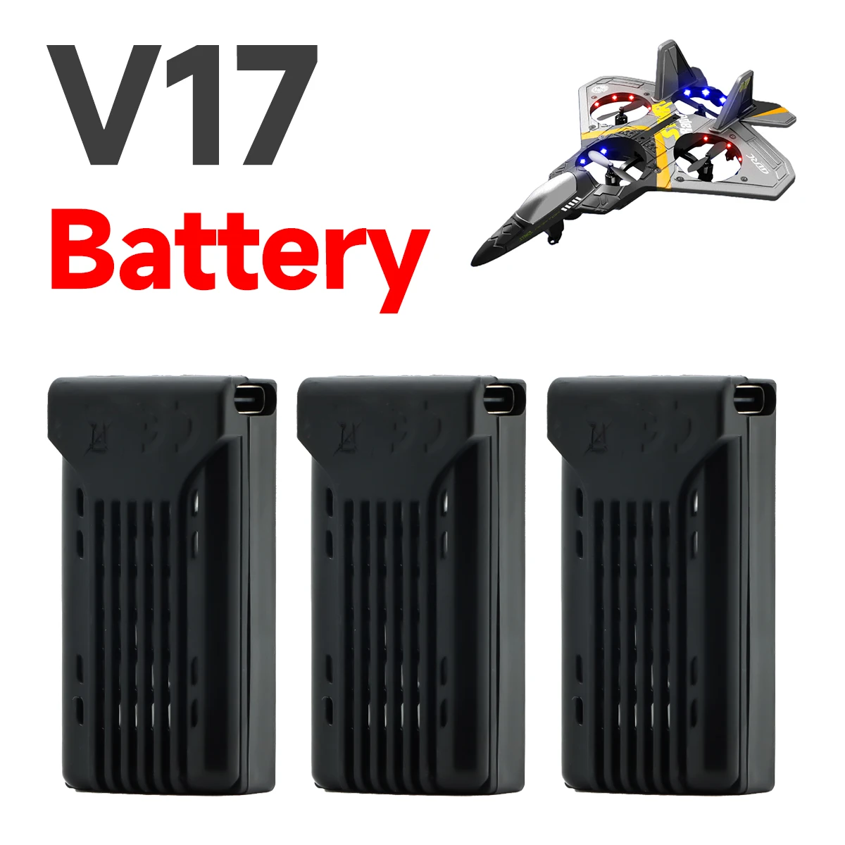 V17 Drone Battery Rechargeable Lipo Battery for V17 RC Glider Spare Parts - £14.40 GBP+