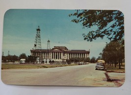 Postcard - State Capitol Building of Oklahoma oil Derrick chrome photo print - £6.79 GBP