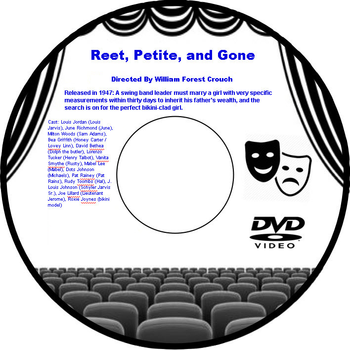 Reet, Petite, and Gone 1947 DVD Movie  Louis Jordan June Richmond Milton Woods B
