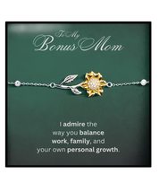 Sunflower Bracelet Bonus Mom Gift, Admire Balance, Sunflower Bracelet, f... - £41.63 GBP+