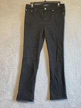 Ralph Lauren Jeans Womens 8 Black Denim Straight Stretch Comfort - £11.61 GBP