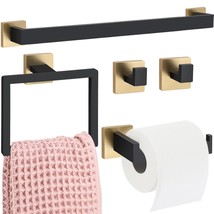 5 Pcs Bathroom Hardware Accessories Set, 23.6 Inch Bath Towel Bar Kit, Stainless - $73.99