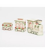 Lenox 3 pc Train Cars Candy Dishes Christmas Holly New Engine Caboose &amp; ... - €26,19 EUR