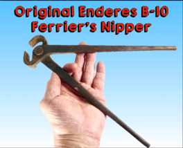 Vintage Enderes B-10 Farrier&#39;s Nippers, Drop Forged, Mid Century, Hoof Care - £21.52 GBP